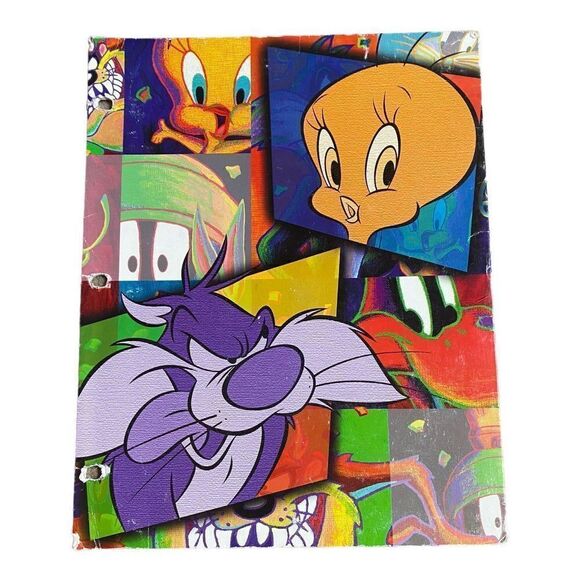 Vintage 1999 Stuart Hall Looney Tunes Folder portfolio organizer - Picture 1 of 3